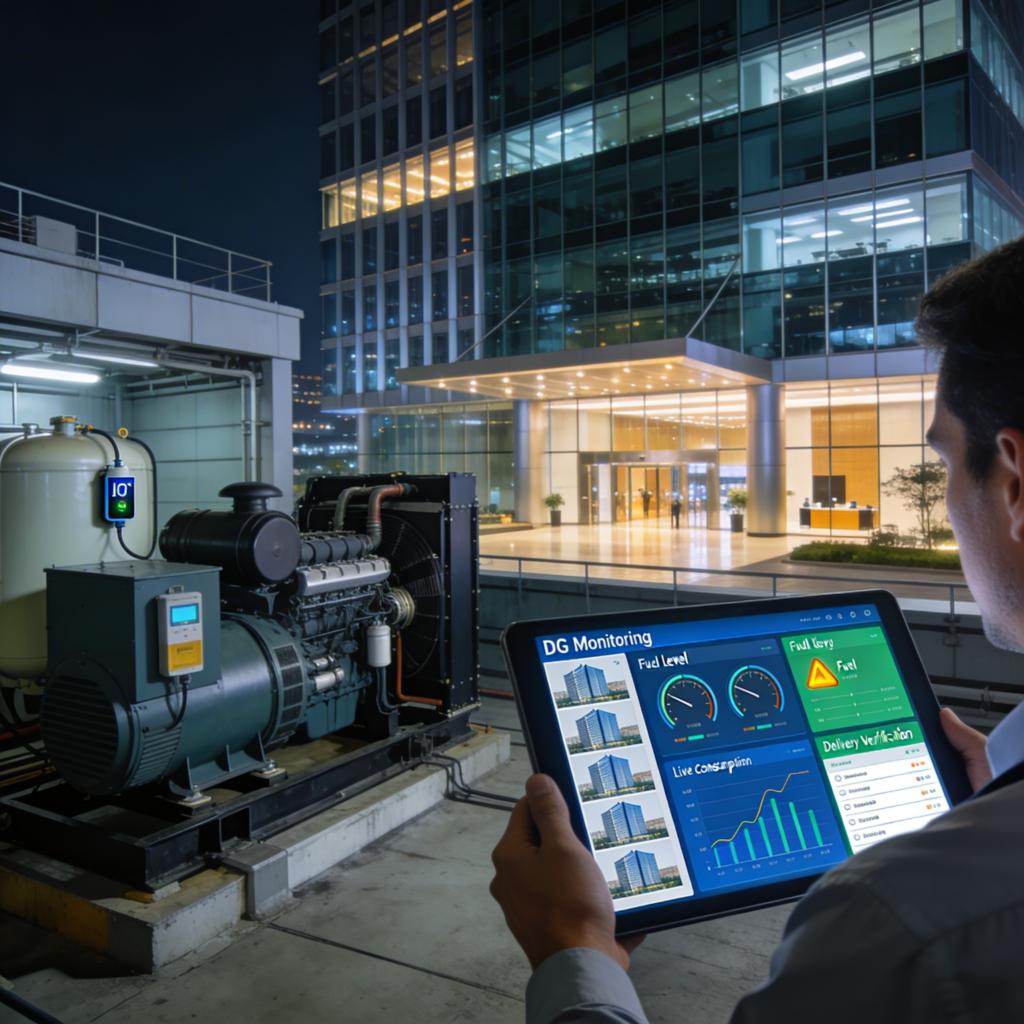 : DG monitoring for diesel theft prevention in multi-site commercial offices — SIOTA Technologies