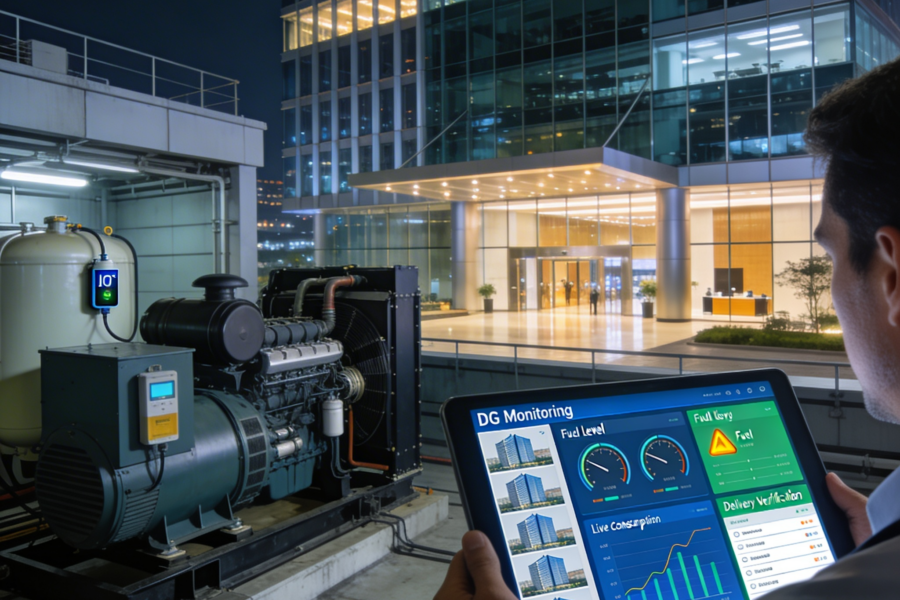 : DG monitoring for diesel theft prevention in multi-site commercial offices — SIOTA Technologies