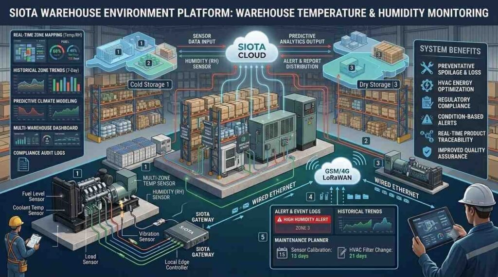 IoT Temperature & Humidity Monitoring for Warehouses