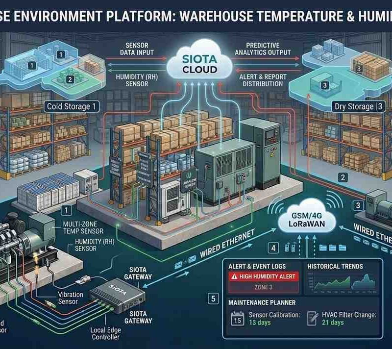 IoT Temperature & Humidity Monitoring for Warehouses
