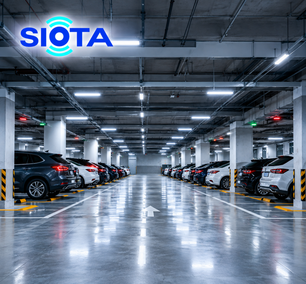 Symmetrical SIOTA Underground Parking Garage