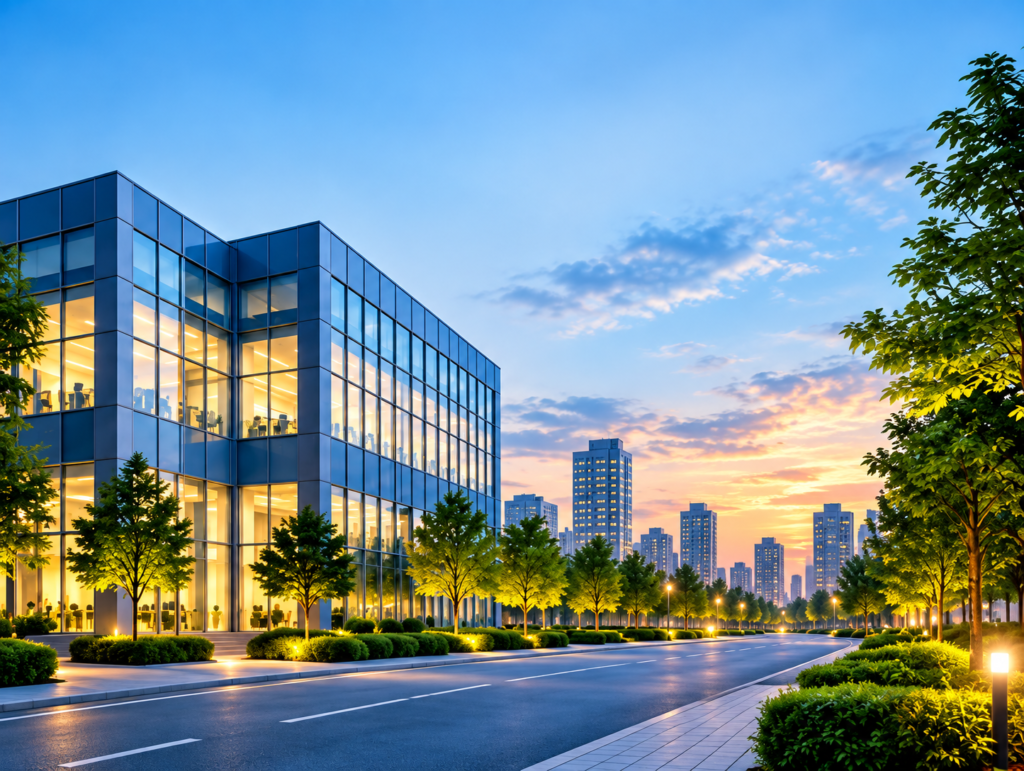Twilight Eco-Friendly Office Campus